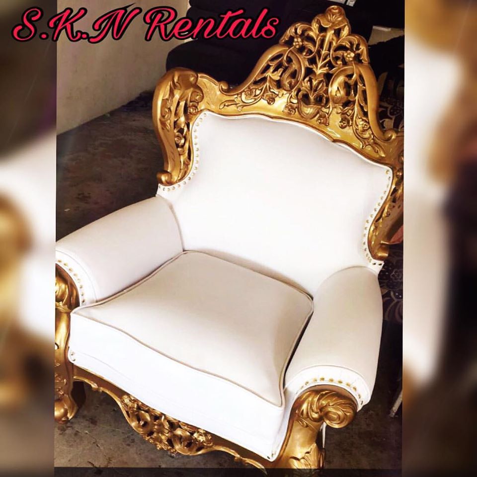 Bride and Groom Chair Tent Rentals Trinidad