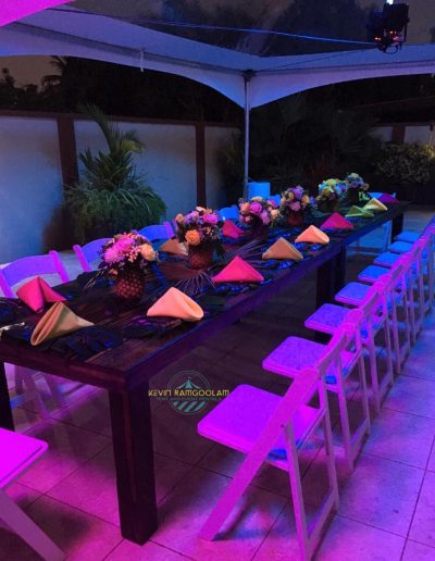 tent rentals trinidad intimate dinner 2